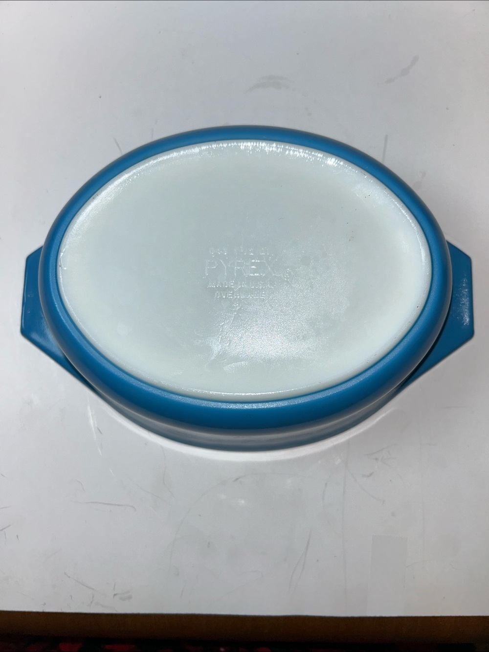 Vintage PYREX SNOWFLAKE Garland Casserole Dish W/Lid 1.5 QT. 043. #8 - Picture 9 of 17